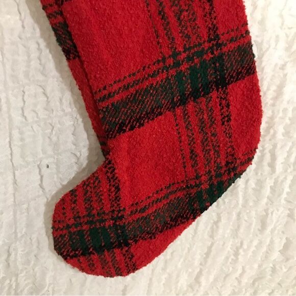 Red & Black Plaid Christmas Stocking - Picture 3 of 7